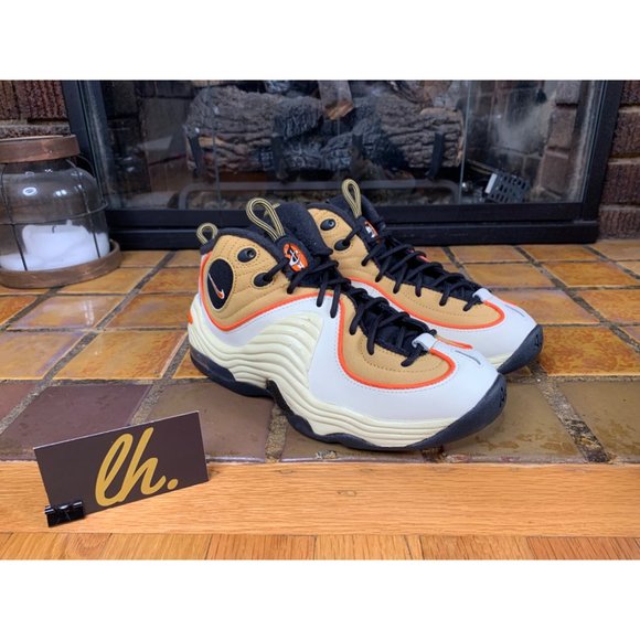 Mens 6 Nike Air Penny 2 “Wheat Gold” Athletic Basketball Sneakers DV7229-700 - Picture 4 of 8